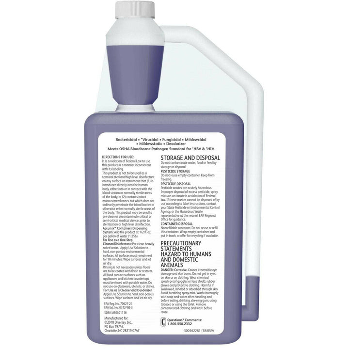 Image of Diversey 04331 Virex II 256 Disinfectant Cleaner
