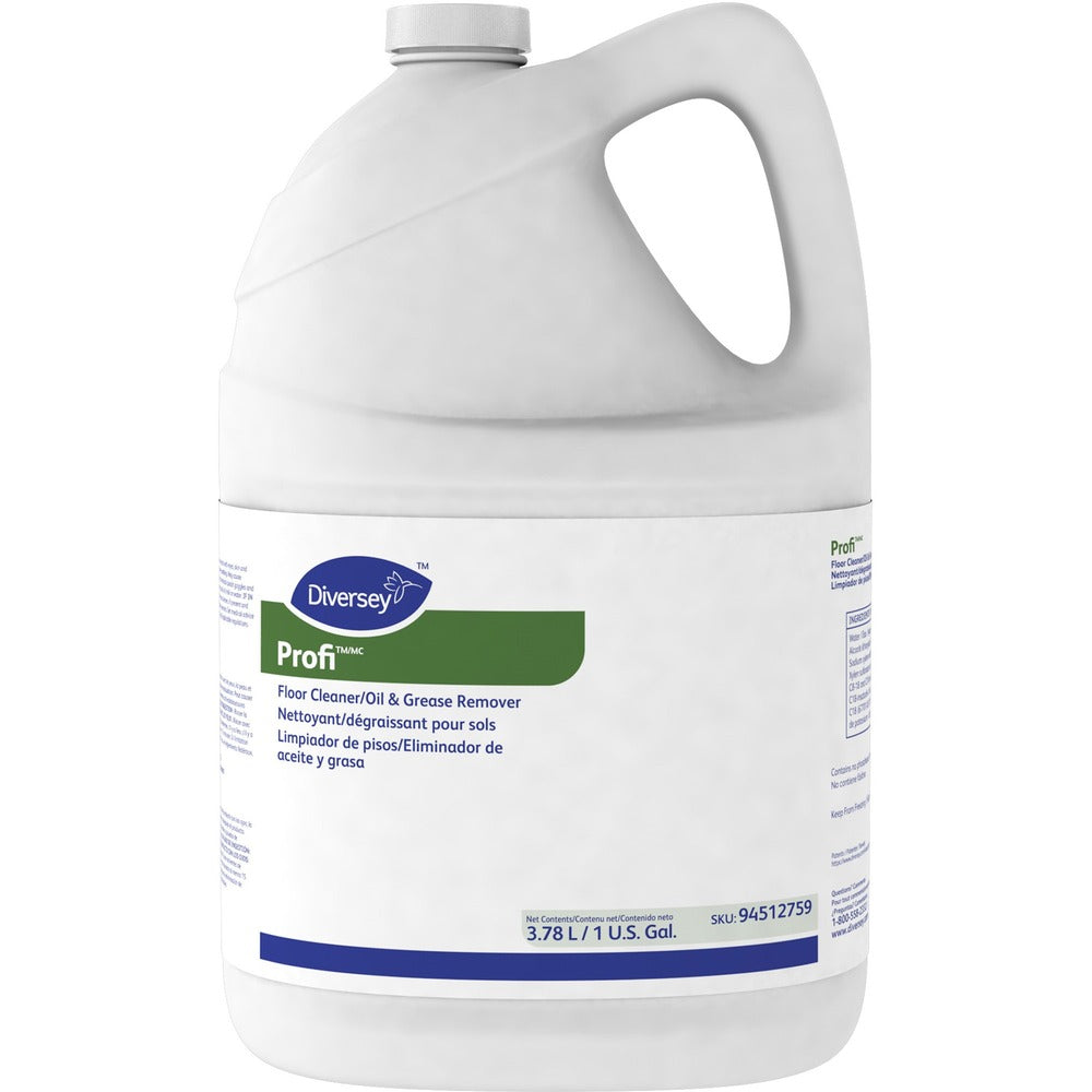 Image of Diversey Floor Cleaner, Oil/Grease Remover, 1 Gallon, 4/CT, White