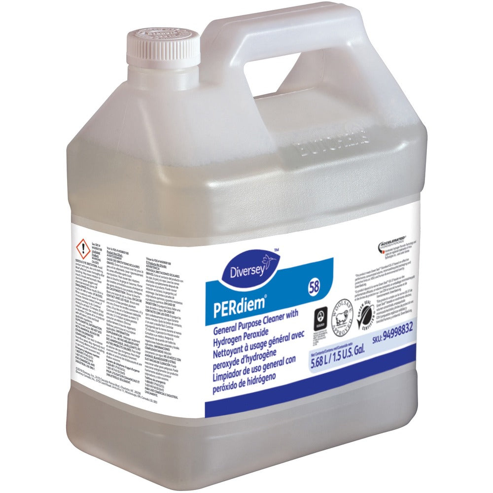 Image of Diversey Cleaner, General Purpose, Hyd Per, 1.5 Gallon, 2/CT, Clear