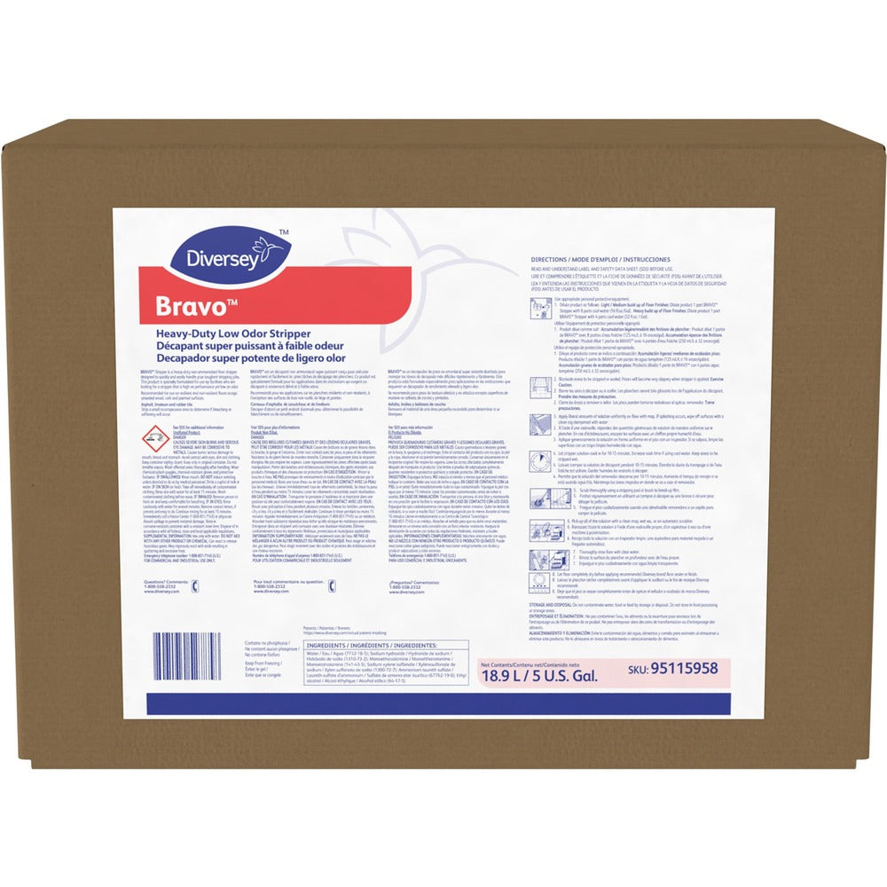 Image of Diversey Stripper, Heavy-Duty, Low-Odor, 5 Gallon, Clear