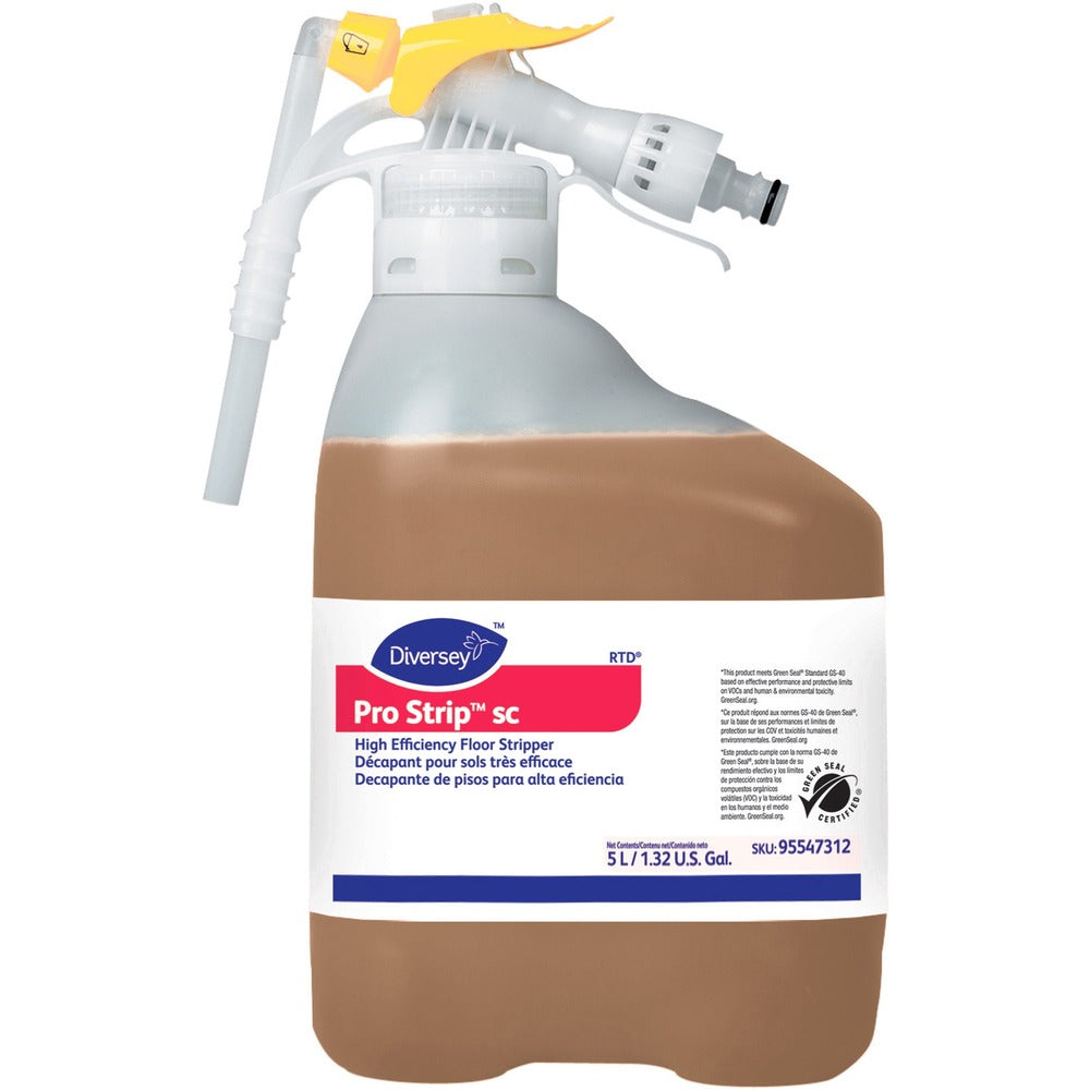 Image of Diversey Floor Stripper,RTD,Low-odor,Concentrated,5L,Amber