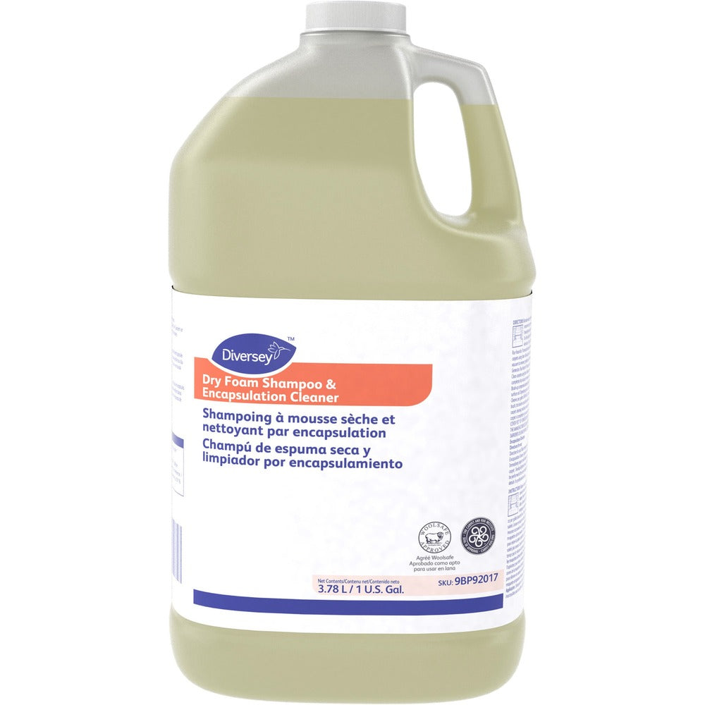 Image of Diversey Dry Foam Shampoo and Encapsulation Cleaner, 1 Gal, 4/CT, Red