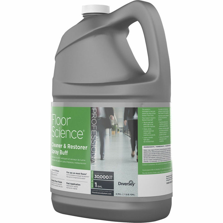 Image of Diversey CBD540458 Floor Science Cleaner Spray Buff, Ready-To-Use, 128 fl oz (4 quart), Characteristic Scent, Durable, Straw, 1 Each