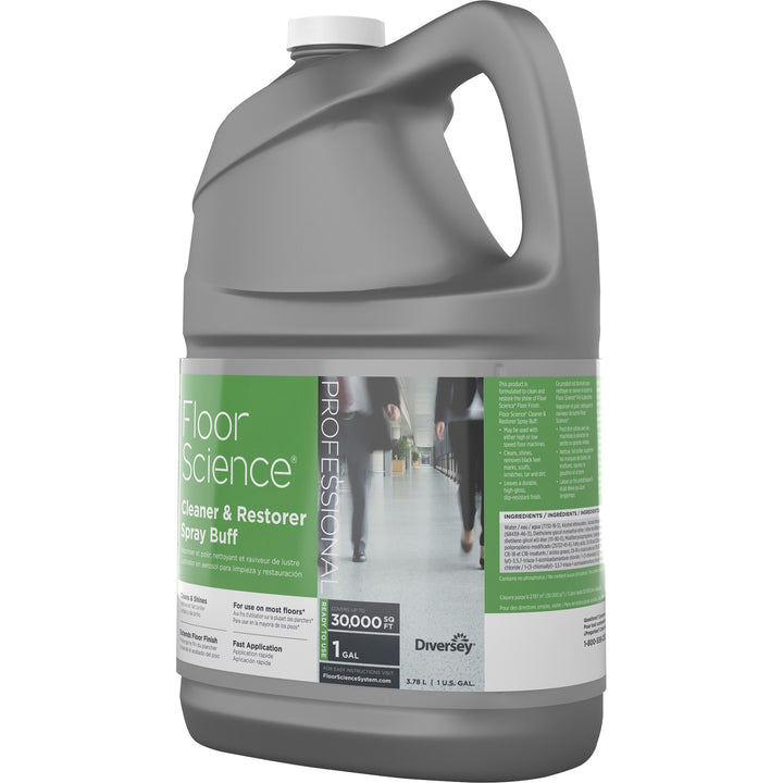 Image of Diversey CBD540458 Floor Science Cleaner Spray Buff, Ready-To-Use, 128 fl oz (4 quart), Characteristic Scent, Durable, Straw, 1 Each