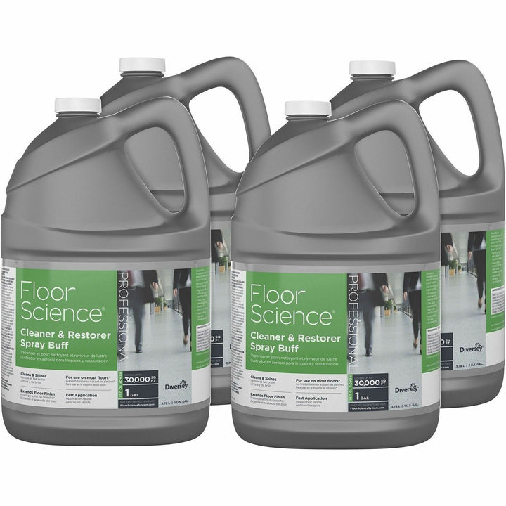 Image of Diversey CBD540458 Floor Science Cleaner Spray Buff, Ready-To-Use, 128 fl oz (4 quart), Characteristic Scent, Durable, Straw, 1 Each