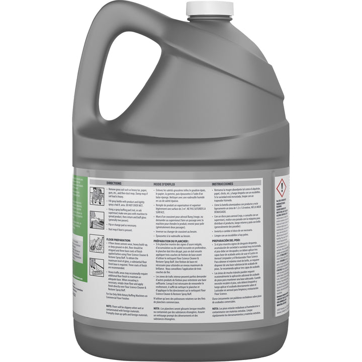 Image of Diversey CBD540458 Floor Science Cleaner Spray Buff, Ready-To-Use, 128 fl oz (4 quart), Characteristic Scent, Durable, Straw, 1 Each