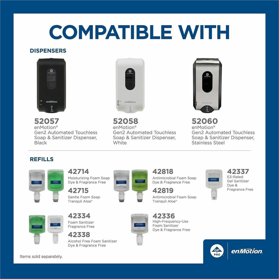 Image of enMotion 42715 Gentle Foam Soap Refills