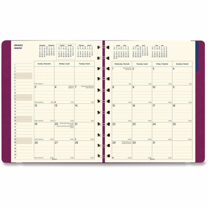 Image of Filofax® Soft Touch 17-Month Planner, 10.88 x 8.5, Fuchsia Cover, 17-Month: Aug 2024 to Dec 2025