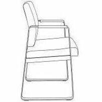 Image of Lorell Guest Chair,Antimicrobial Vinyl,24-3/8"x19-1/4"x34-1/4",BKSR