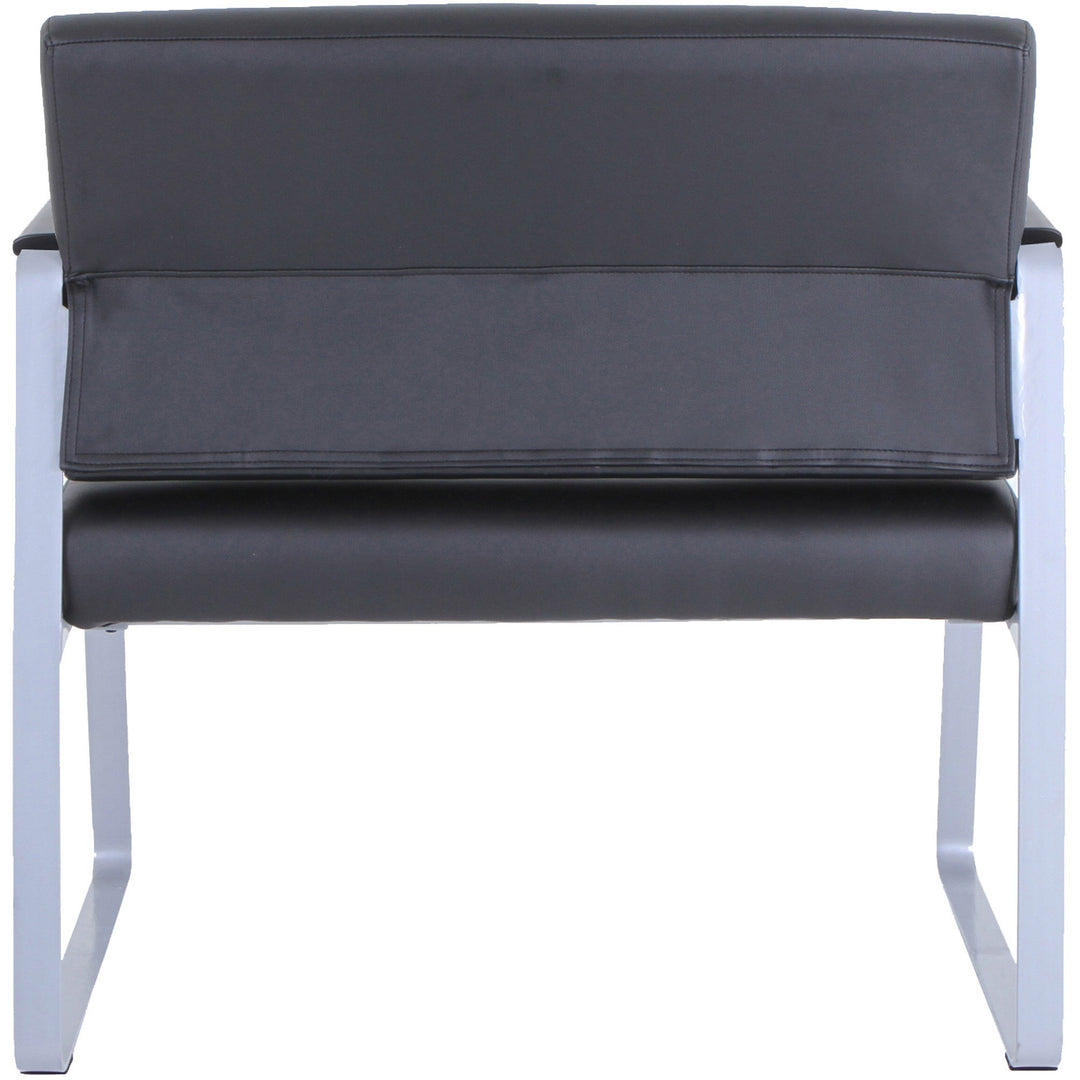 Image of Lorell Guest Chair,Antimicrobial,500lb,34-1/4"x19-1/4"x34-1/4",BKSR