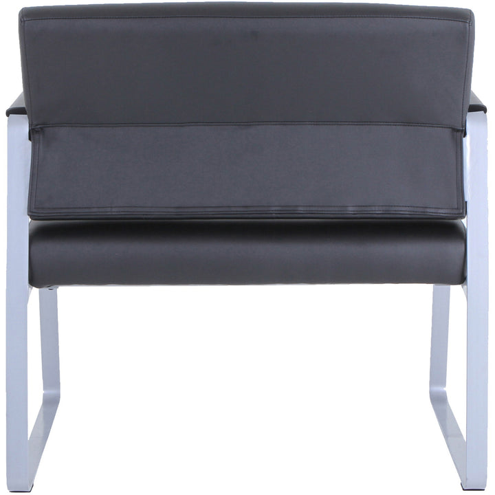 Image of Lorell Guest Chair,Antimicrobial,500lb,34-1/4"x19-1/4"x34-1/4",BKSR
