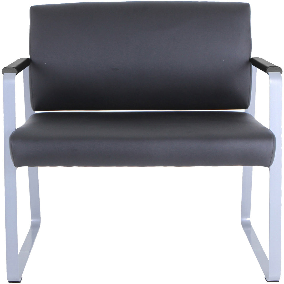Image of Lorell Guest Chair,Antimicrobial,500lb,34-1/4"x19-1/4"x34-1/4",BKSR