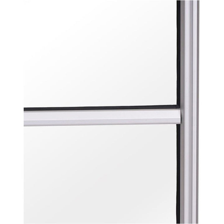 Image of MasterVision DSP273046 Mobile Glass Panel Divider, 50" W x 22" D x 80.30" Height, Glass, Aluminum, Transparent, 1 Each
