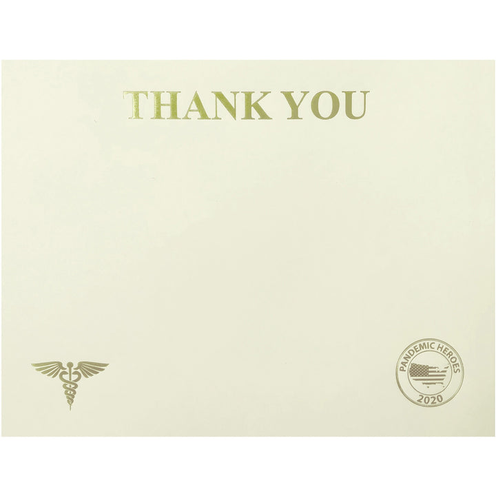 Image of First Base Group Certificate, Thank You, 8-1/2"Wx11"Lx3/10"H, 25/PK, Ivory