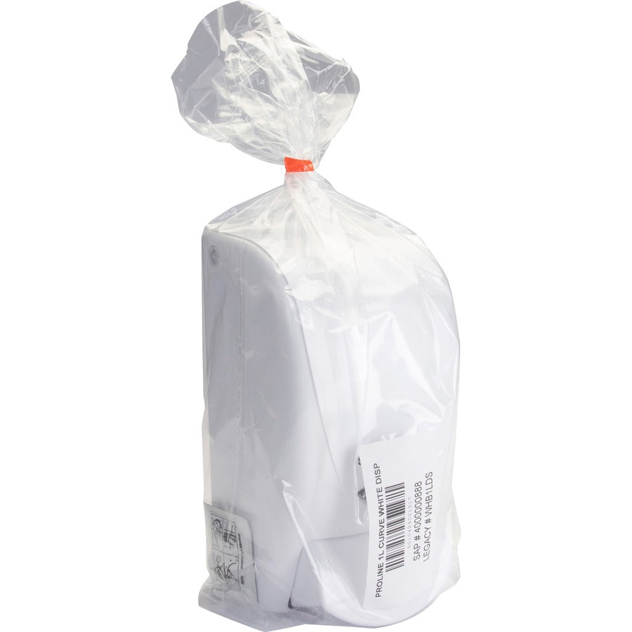 Image of S.C. Johnson Dispenser, Manual, 1 Liter, 5-1/10"x4-3/5"x9-1/5", White