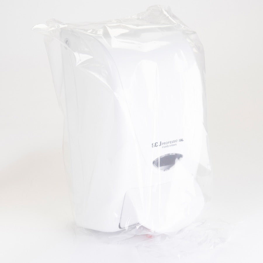 Image of S.C. Johnson Dispenser, Manual, 1 Liter, 5-1/10"x4-3/5"x9-1/5", White