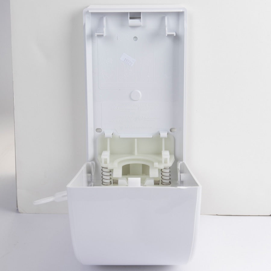 Image of S.C. Johnson Dispenser, Manual, 1 Liter, 5-1/10"x4-3/5"x9-1/5", White
