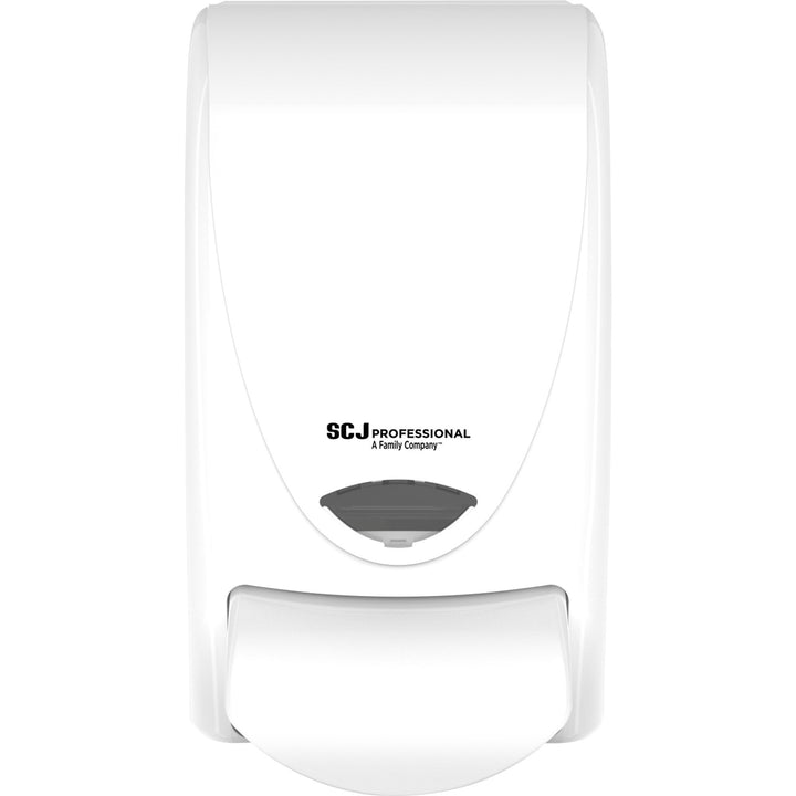 Image of S.C. Johnson Dispenser, Manual, 1 Liter, 5-1/10"x4-3/5"x9-1/5", White