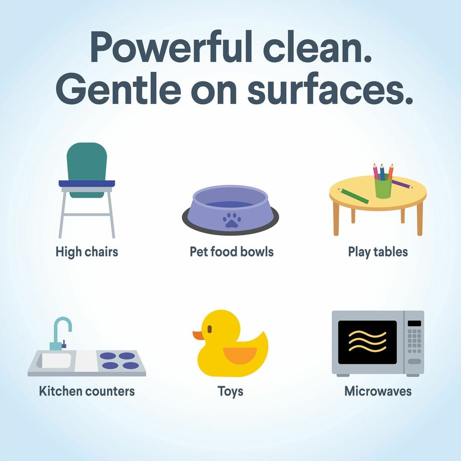 Image of Clorox® Wipes,Free&Clear,75 Wipes/Tub,4-1/4"x4-1/4"x8-3/10",6/CT,WE