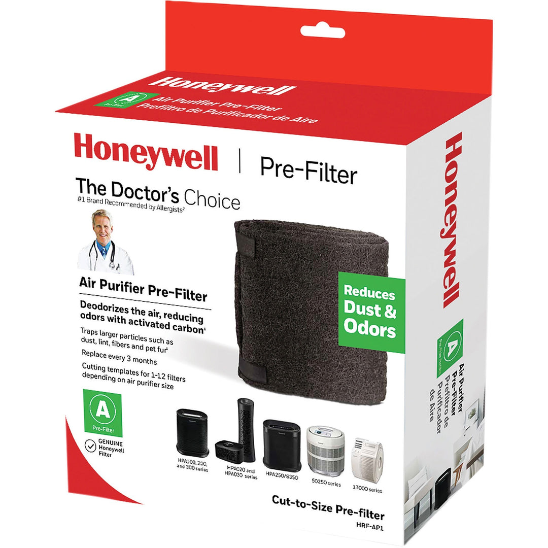 Image of Honeywell Air Purifier Pre-Filter,CuttoSize,15-1/2"x1/10"x47",4/CT,BK