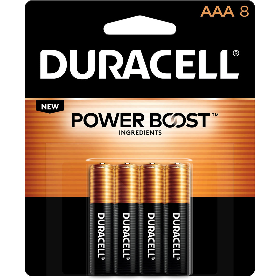 Image of Duracell® Batteries, AAA, Alkaline, 8/PK, 10PK/BX, Gold/Black