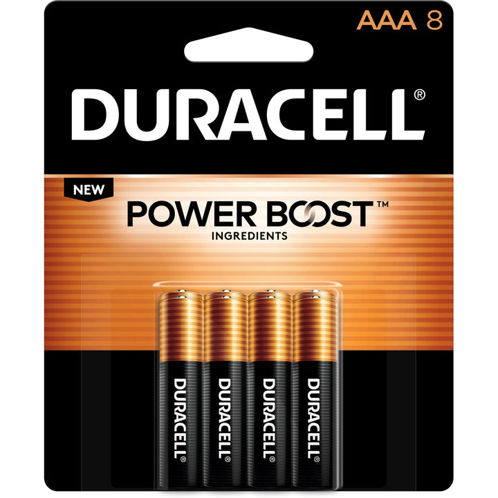 Image of Duracell® Batteries, AAA, Alkaline, 8/PK, 10PK/BX, Gold/Black