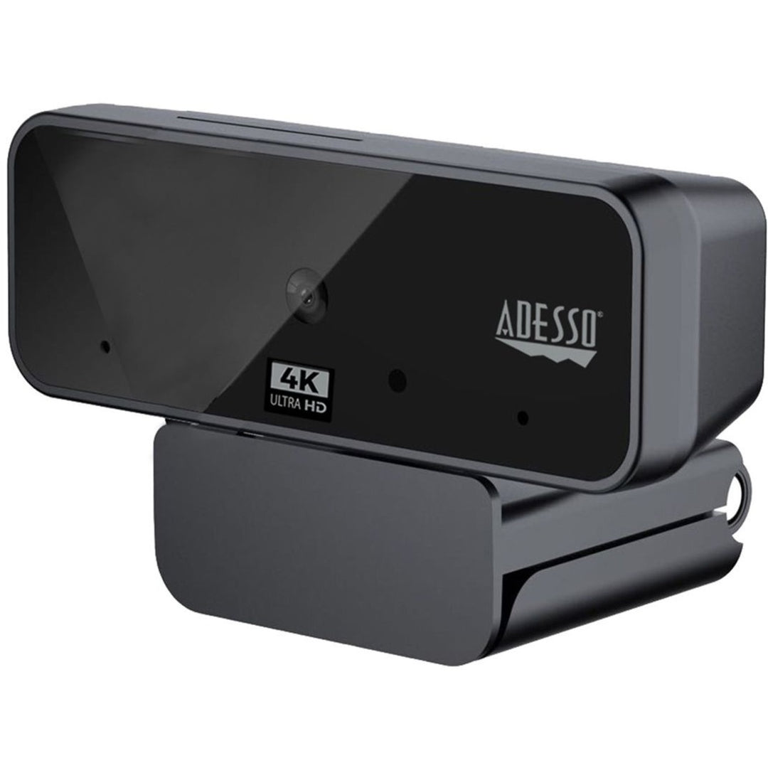 Image of Adesso Cybertrack H6 4k Usb Fixed Focus Webcam With Microphone, 3840 Pixels X 2160 Pixels, 8 Mpixels, Black