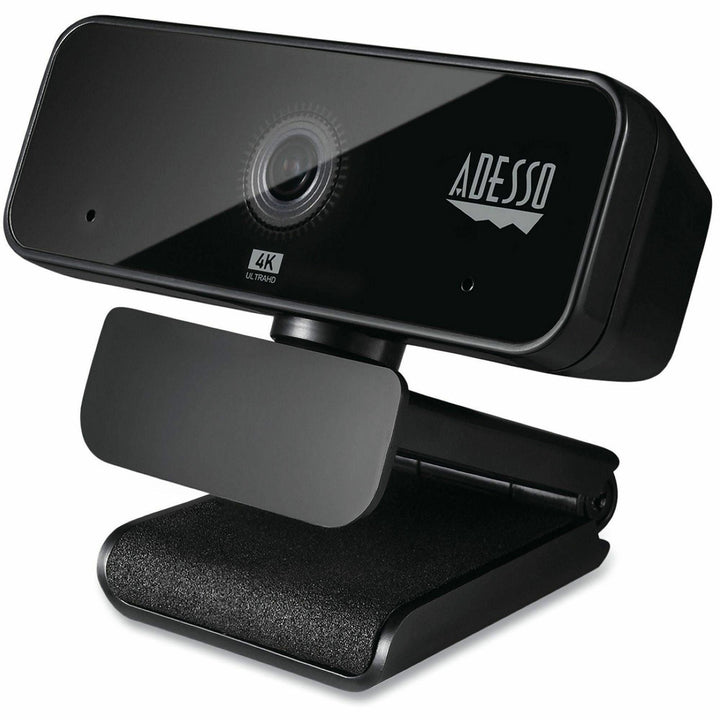 Image of Adesso Cybertrack H6 4k Usb Fixed Focus Webcam With Microphone, 3840 Pixels X 2160 Pixels, 8 Mpixels, Black