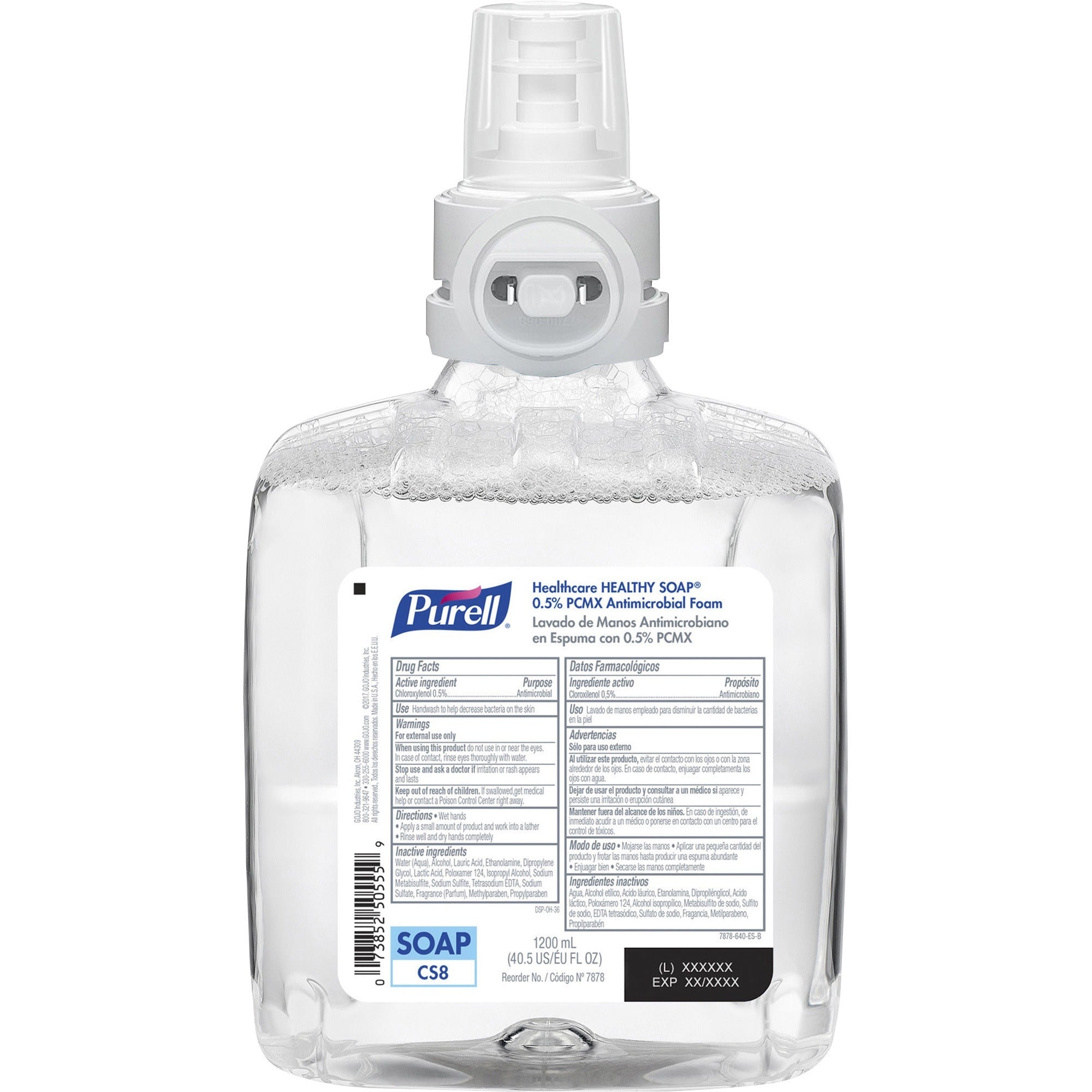 GOJO Soap,Antimicrobial,Foam,f/CS8 Touch-Free,1200ml,2/CT... AB1Supply