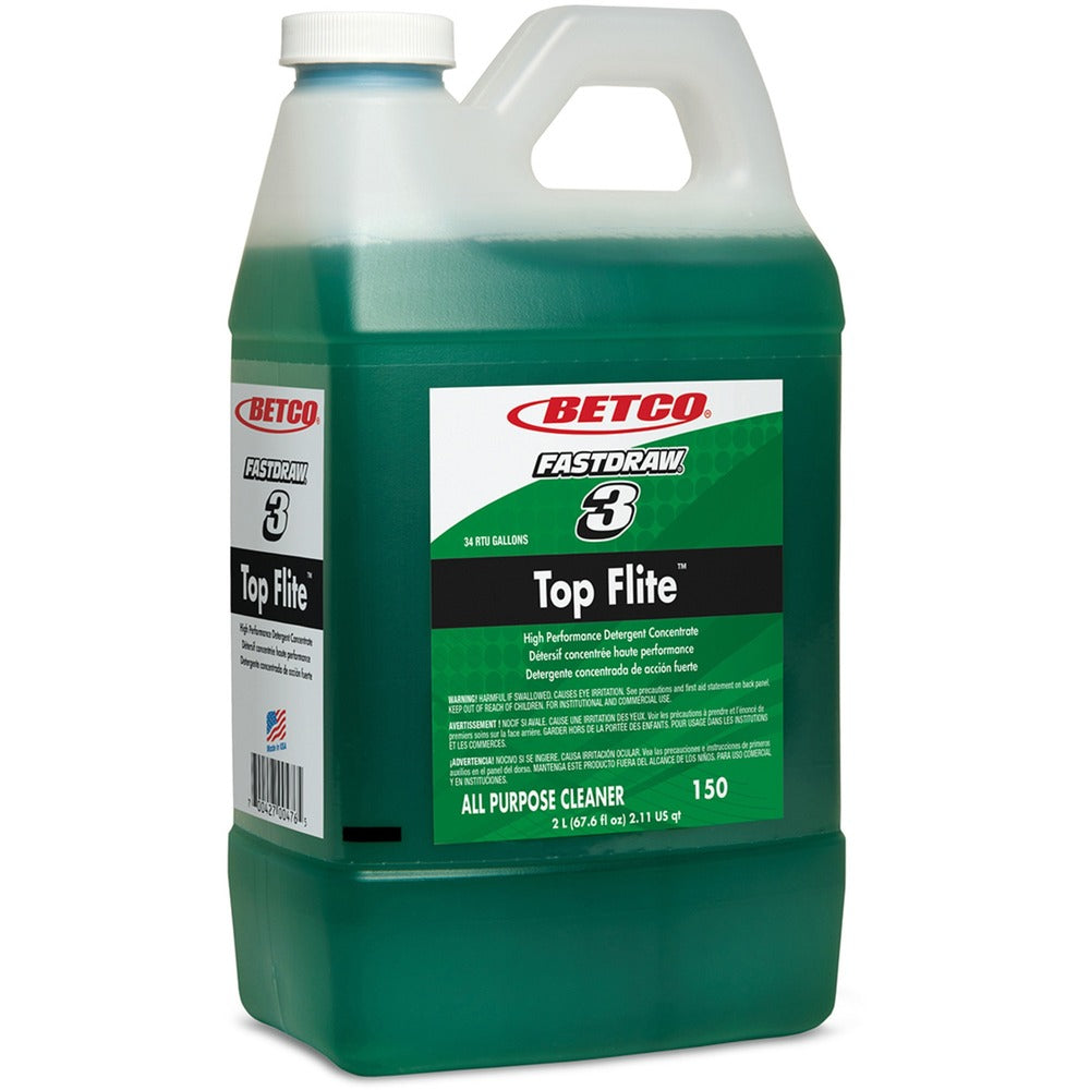 Image of Betco Corporation Cleaner, Multipurpose, Conc, FastDraw 3, Mint, 2L, 4/CT, GN