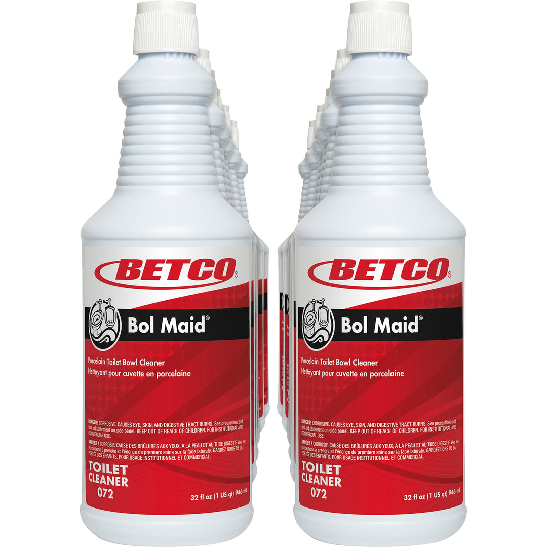 Image of Betco Corporation Toilet Bowl Cleaner, 9%HCL, RTU, 32oz, 12/CT, Aqua Blue