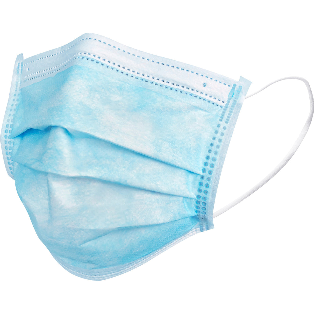 Image of Special Buy 85171 Child Face Mask, Recommended for: Face, Blue, Disposable, Comfortable, Soft, Pleated, Earloop Style Mask, Latex-free, 50 / Box