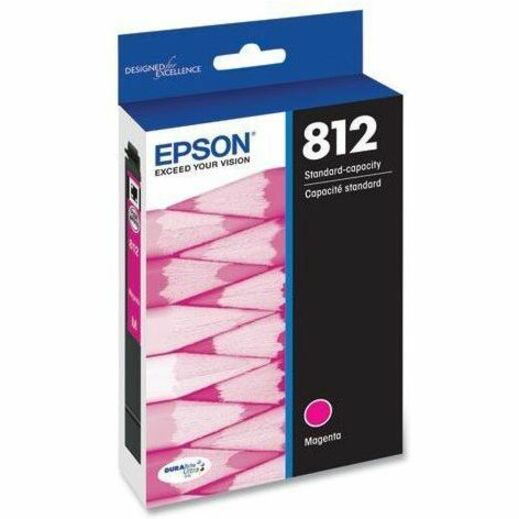 Image of Epson Ink Cartridge,T812,Standard Capacity,300 Page Yield,Magenta