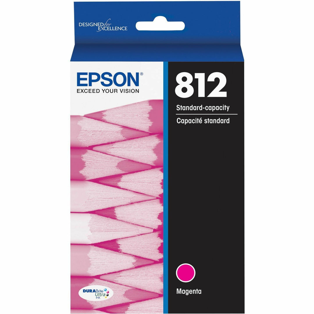 Image of Epson Ink Cartridge,T812,Standard Capacity,300 Page Yield,Magenta