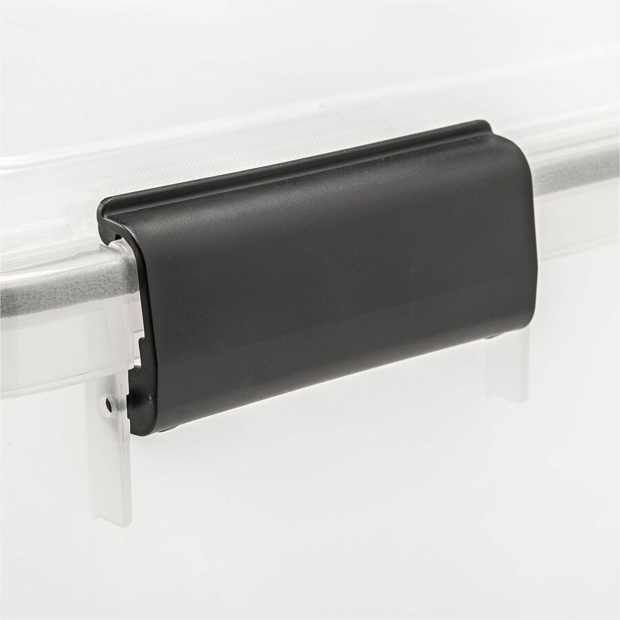 Image of IRIS 110450 Weathertight Storage Box, 46 Quarts, 11 4/5"H x 15 4/5"W x 19 7/10"D, Clear