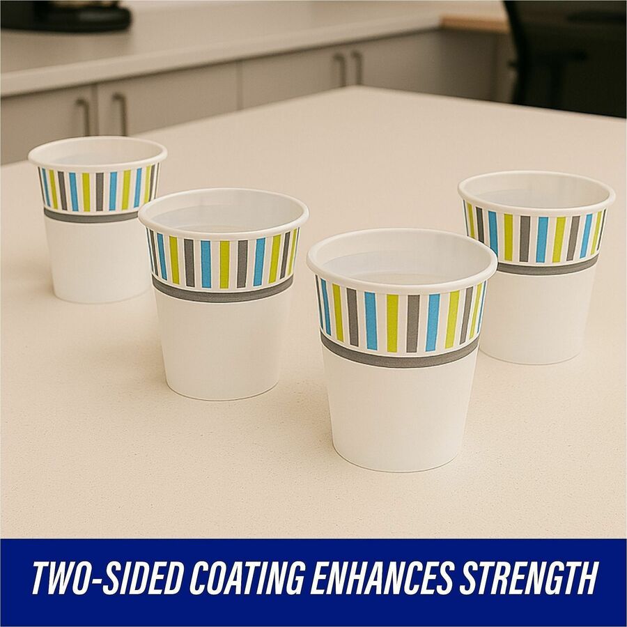 Image of Genuine Joe 03161 3 oz Cold Cups, 3 fl oz, White, Paper, Cold Drink, Beverage, 50 / Pack