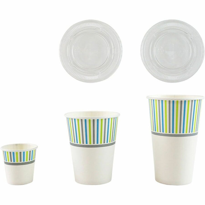 Image of Genuine Joe 03161 3 oz Cold Cups, 3 fl oz, White, Paper, Cold Drink, Beverage, 50 / Pack