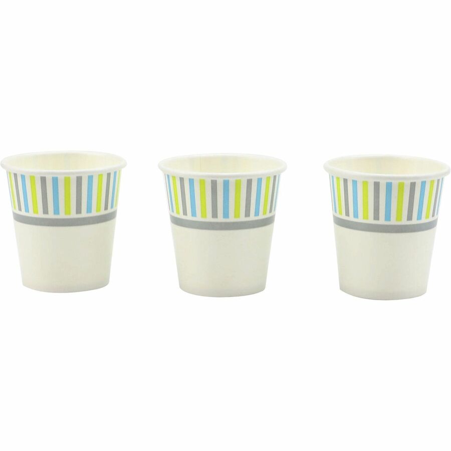 Image of Genuine Joe 03161 3 oz Cold Cups, 3 fl oz, White, Paper, Cold Drink, Beverage, 50 / Pack