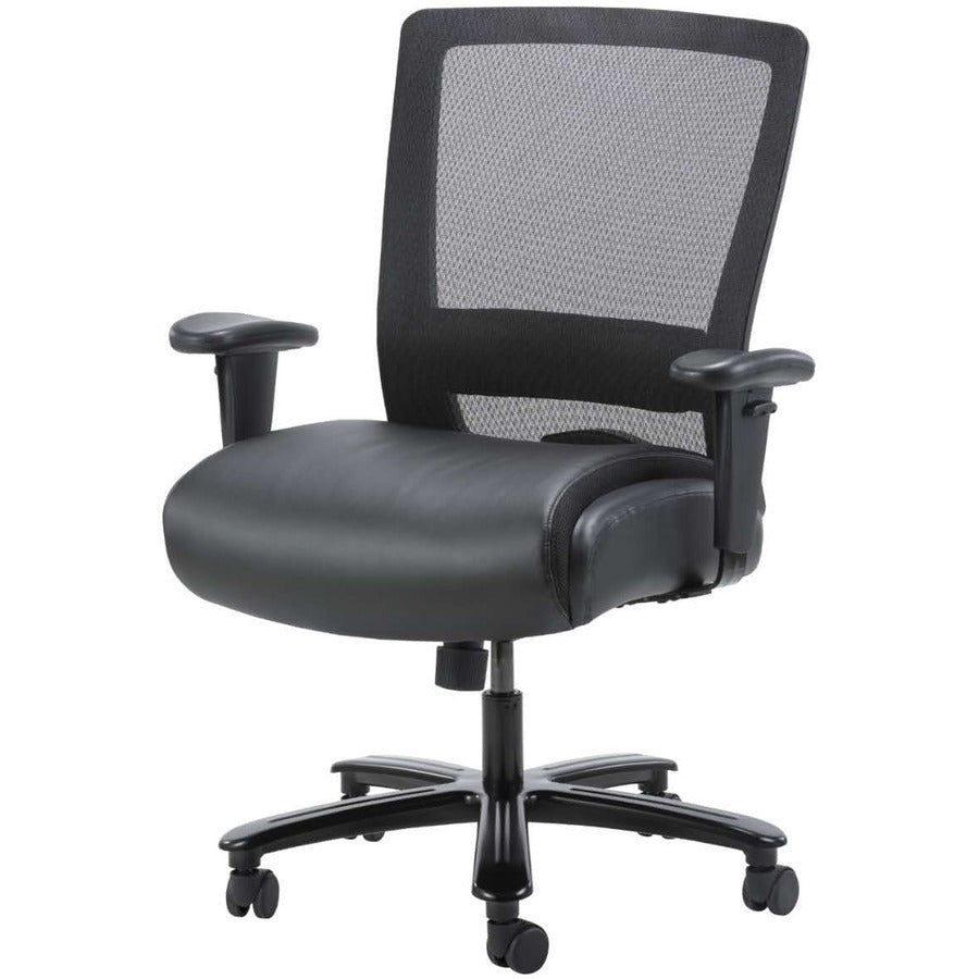 Image of Lorell Task Chair, Hvy-dty, Mesh, 30"x27"x40-1/2"-44", Black