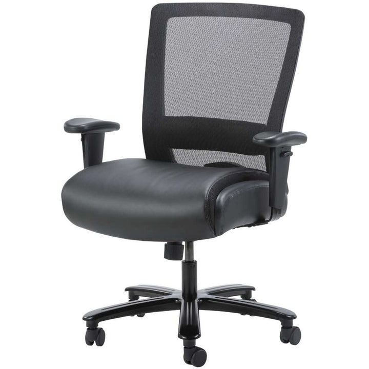 Image of Lorell Task Chair, Hvy-dty, Mesh, 30"x27"x40-1/2"-44", Black