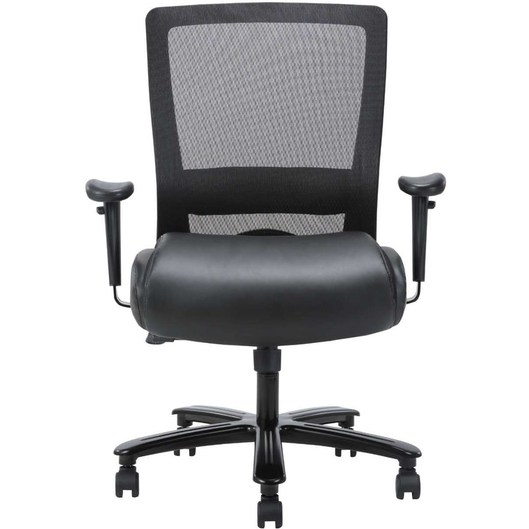 Image of Lorell Task Chair, Hvy-dty, Mesh, 30"x27"x40-1/2"-44", Black
