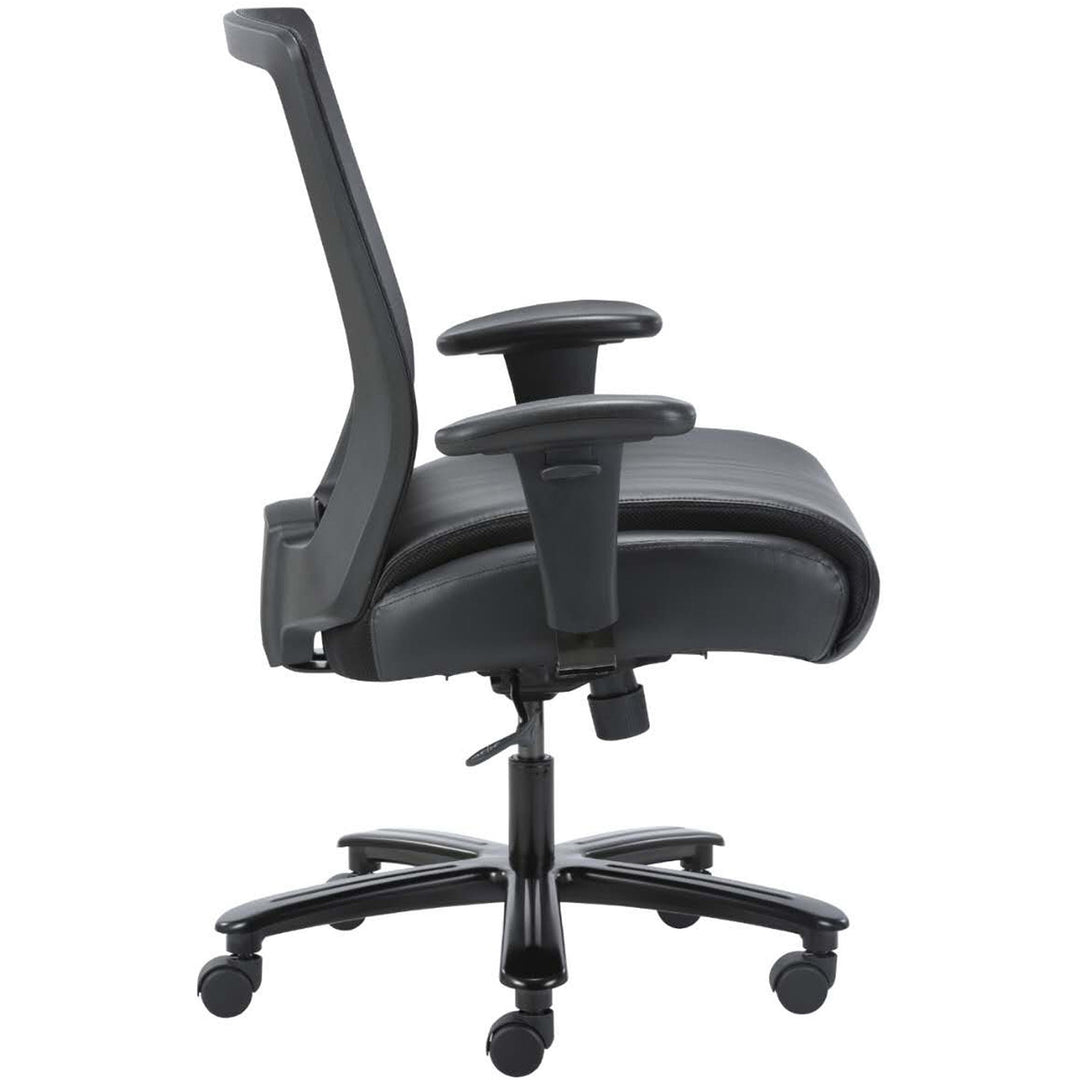 Image of Lorell Task Chair, Hvy-dty, Mesh, 30"x27"x40-1/2"-44", Black