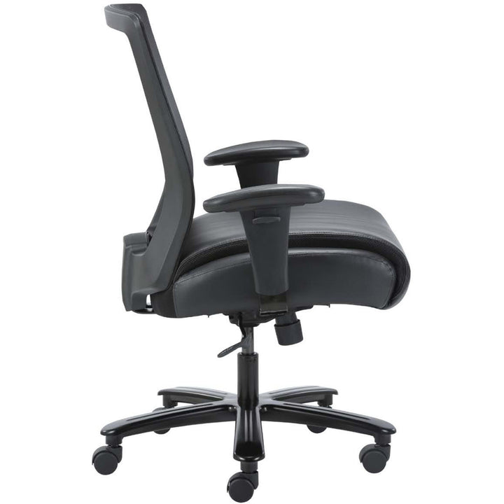 Image of Lorell Task Chair, Hvy-dty, Mesh, 30"x27"x40-1/2"-44", Black