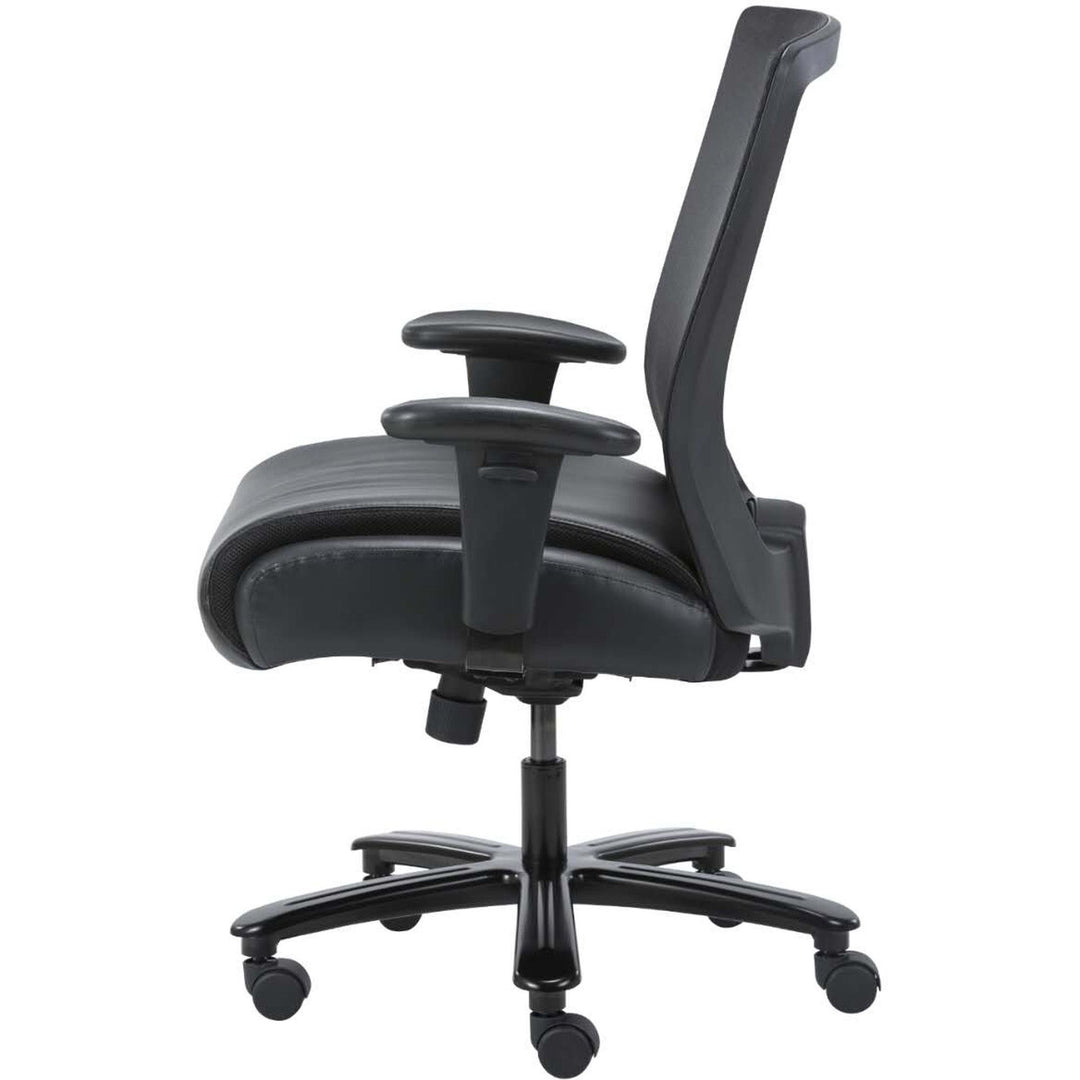 Image of Lorell Task Chair, Hvy-dty, Mesh, 30"x27"x40-1/2"-44", Black