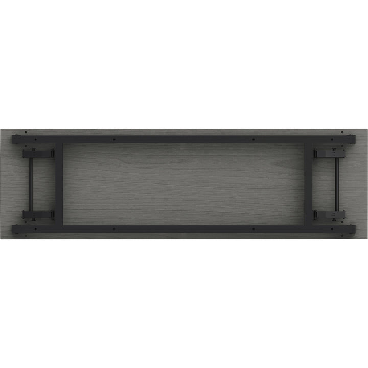 Image of Lorell Training Table, Folding, 60"x18"x30", Gray