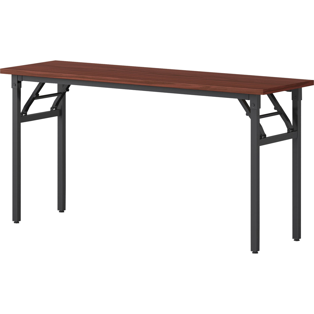Image of Lorell Training Table, Folding, 60"x18"x30", Mahogany