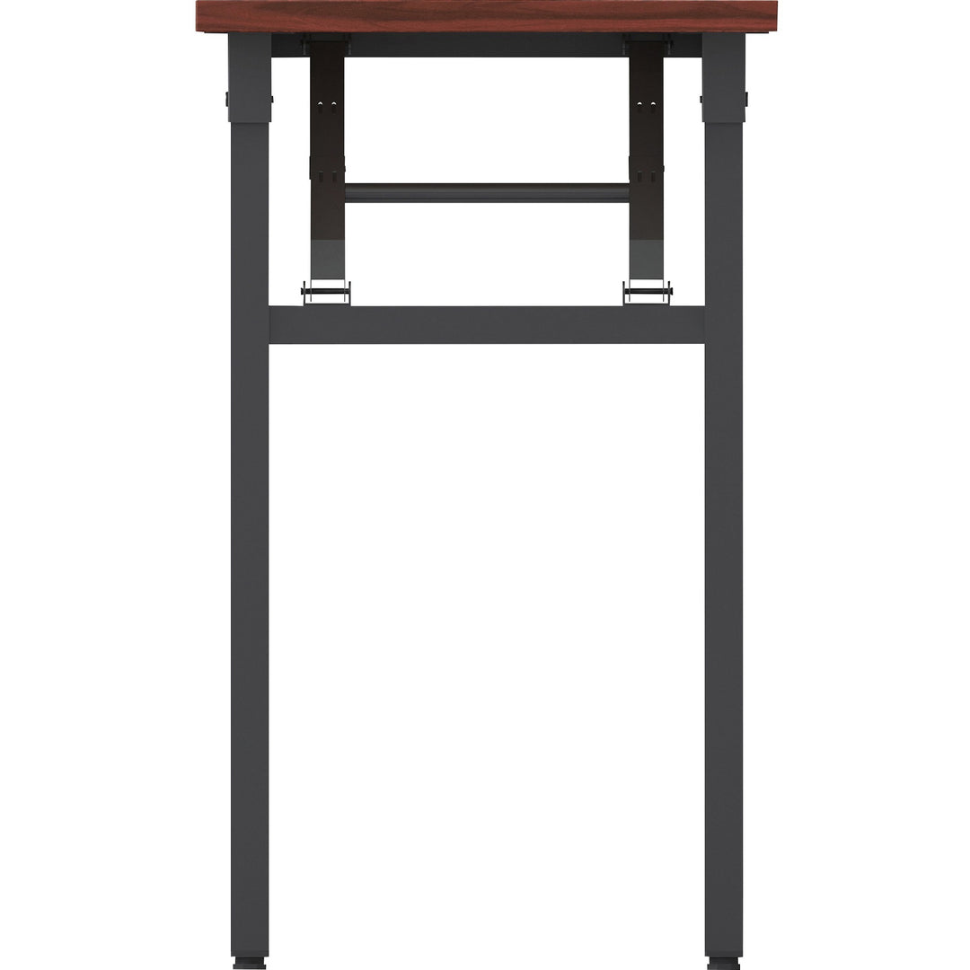 Image of Lorell Training Table, Folding, 60"x18"x30", Mahogany