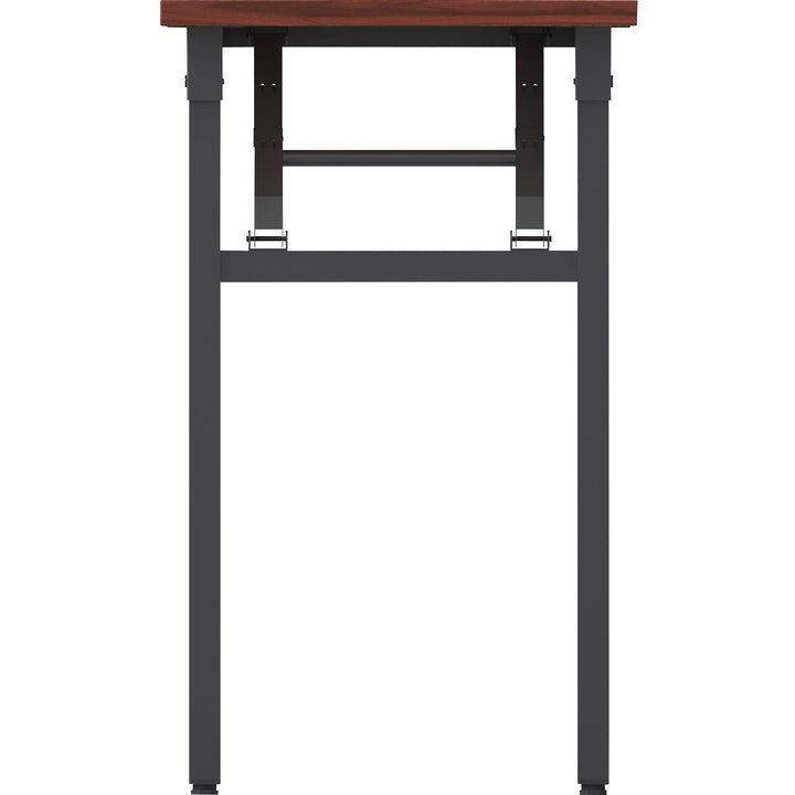 Image of Lorell Training Table, Folding, 60"x18"x30", Mahogany