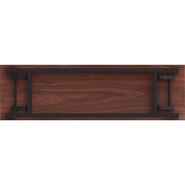Image of Lorell Training Table, Folding, 60"x18"x30", Mahogany