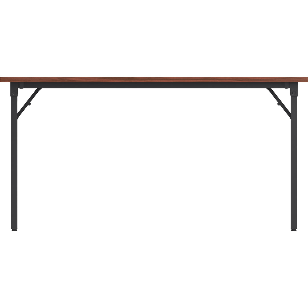 Image of Lorell Training Table, Folding, 60"x18"x30", Mahogany